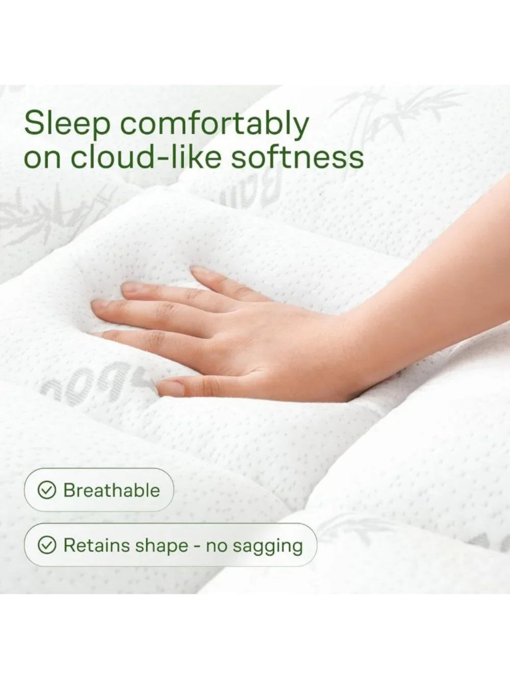 Ultra Soft Twin XL Mattress Topper for Back Pain Relief & Comfort - Sleep